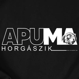 APUMA horgászik férfi póló (Fekete)