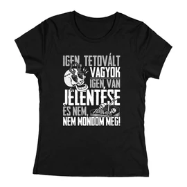 Tetovált vagyok női póló (Fekete)