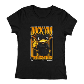 Duck you női póló (Fekete)