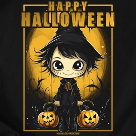 Happy halloween női póló (Fekete)