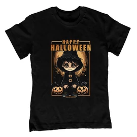 Happy halloween gyerek póló (Fekete)