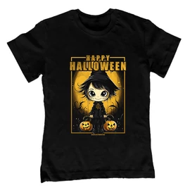 Happy halloween gyerek póló (Fekete)