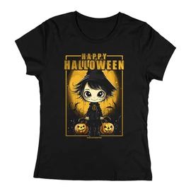 Happy halloween női póló (Fekete)