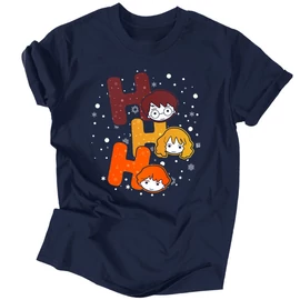 Ho-ho-ho potter férfi póló (Sötétkék)