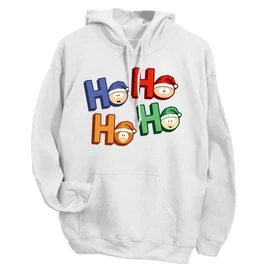 Ho ho ho (south park) kapucnis pulóver (Fehér)