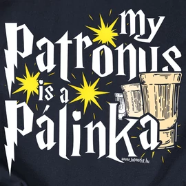 My patronus is a pálinka férfi póló (Sötétkék)