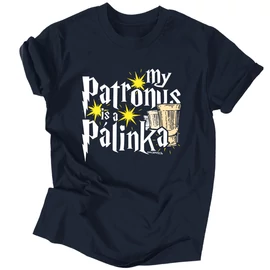 My patronus is a pálinka férfi póló (Sötétkék)