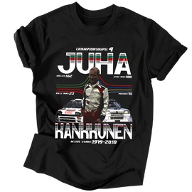 Juha Kankkunen férfi póló (Fekete)