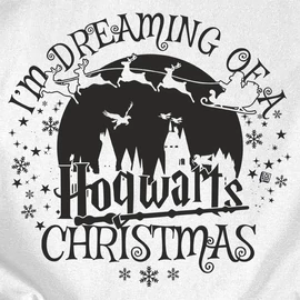 Hogwarts Christmas női póló (Fehér)