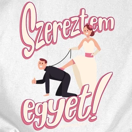 Szereztem egyet! női póló (Fehér)