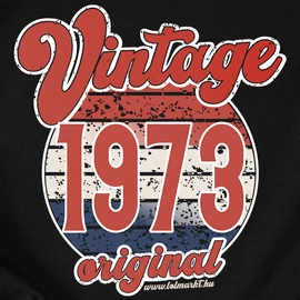 Vintage original születésnapos férfi póló (Fekete)