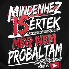 Mindenhez is értek férfi póló (Fekete)