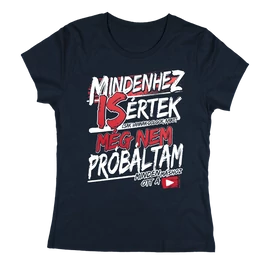 Mindenhez is értek női póló (Sötétkék)