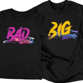 BigBoy-BadGirl páros póló szett (Fekete)