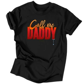 Call me Daddy férfi póló (Fekete)