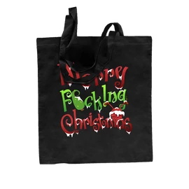 Merry F0cking Christmas vászontáska (Fekete)