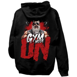 Gym Mode On kapucnis pulóver (Fekete)