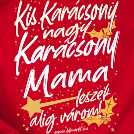Mama/Papa leszek (Karácsonyi) páros póló szett (Piros)