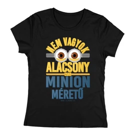 Nem vagyok alacsony női póló (Fekete)