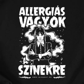 Allergiás vagyok a színekre női póló (Fekete)