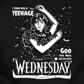 Wednesday női póló (Fekete)