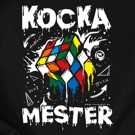 Kocka mester férfi póló (Fekete)