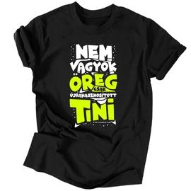 Nem vagyok lusta csak energiatakarékos férfi póló (Fekete)