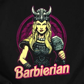 Barberian női póló (Fekete)