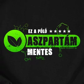  Ez a póló aszpartám mentes férfi póló (Fekete)