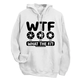 What the f/? kapucnis pulóver (Fehér)