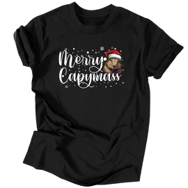 Merry Capymass férfi póló (Fekete)