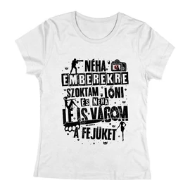 Morbid fotós poén női póló (Fehér)