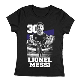 Lionel Messi szurkolói női póló (Fekete)