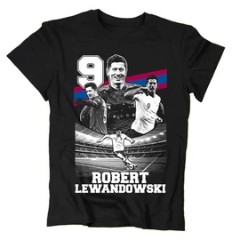 Robert Lewandowski gyerek póló (Fekete)