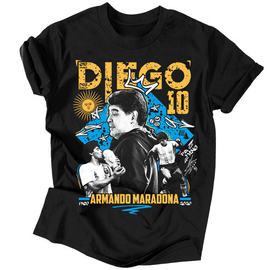 Diego Maradona tribute férfi póló (Fekete)