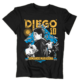 Diego Maradona tribute gyerek póló (Fekete)