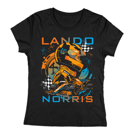 Lando Norris Fan Art női póló (Fekete)