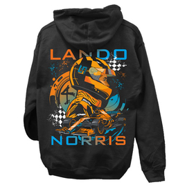 Lando Norris Fan Art kapucnis pulóver (Fekete)