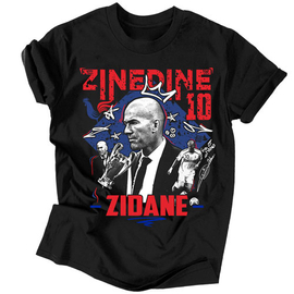 Zinedine Zidane tribute férfi póló (Fekete)
