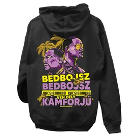 Bad boys kapucnis pulóver (Fekete)