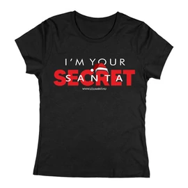 Secret Santa női póló (Fekete)