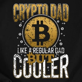 Crypto Dad férfi póló (Fekete)