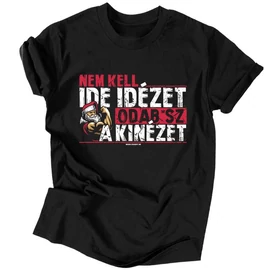 Nem kell ide idézet - karácsonyi kiadás - férfi póló (Fekete)
