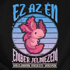 Axolotl vagyok gyerek póló (Fekete)