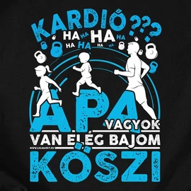 Apa vagyok férfi póló (Fekete)