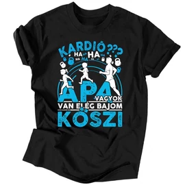 Apa vagyok férfi póló (Fekete)