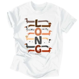 LONG férfi póló (Fehér)