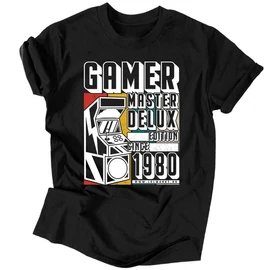 Gamer master deluxe edition férfi póló (Fekete)