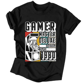 Gamer master deluxe edition férfi póló (Fekete)