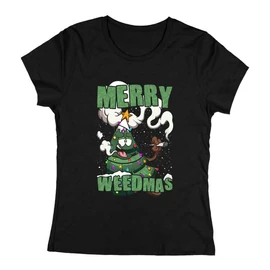 Merry WeedMas női póló (Fekete)